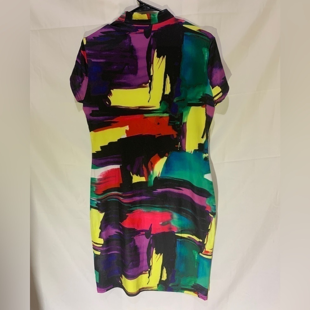 3/$28❤️SHEIN multicolor short sleeve, dress size XL - Picture 5 of 5